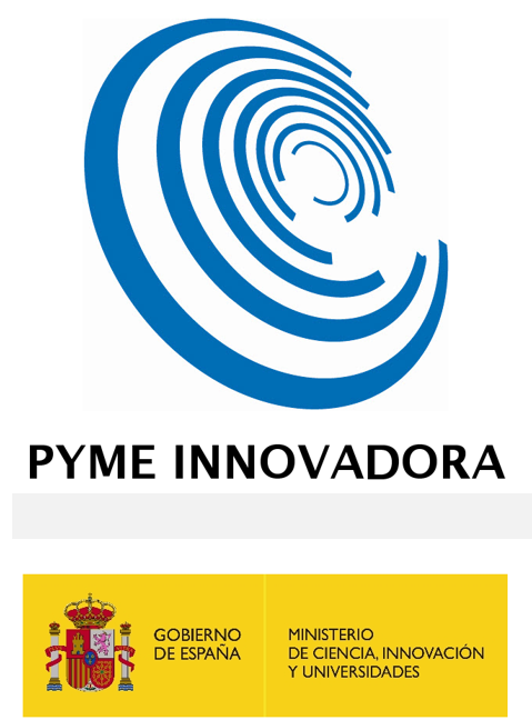 Sello oficial de PYME Innovadora — Gobierno de España, Ministerio de Ciencia, Innovación y Universidades